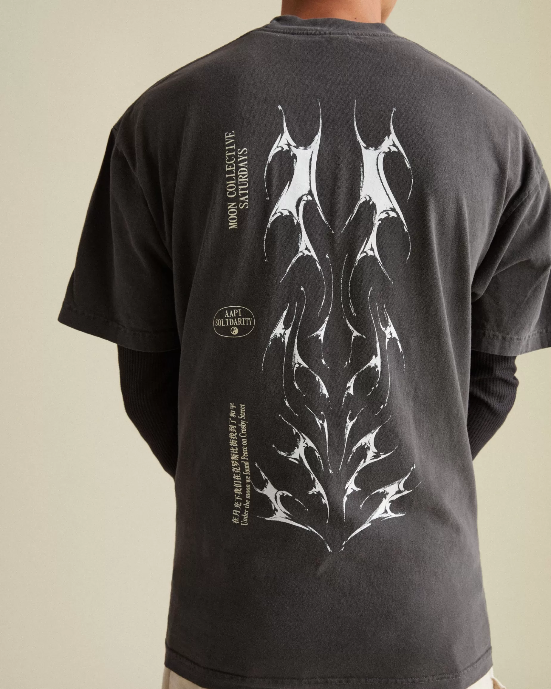 Men Saturdays NYC Snyc X Moon Collective Ancestral Flow Short Sleeve Tee