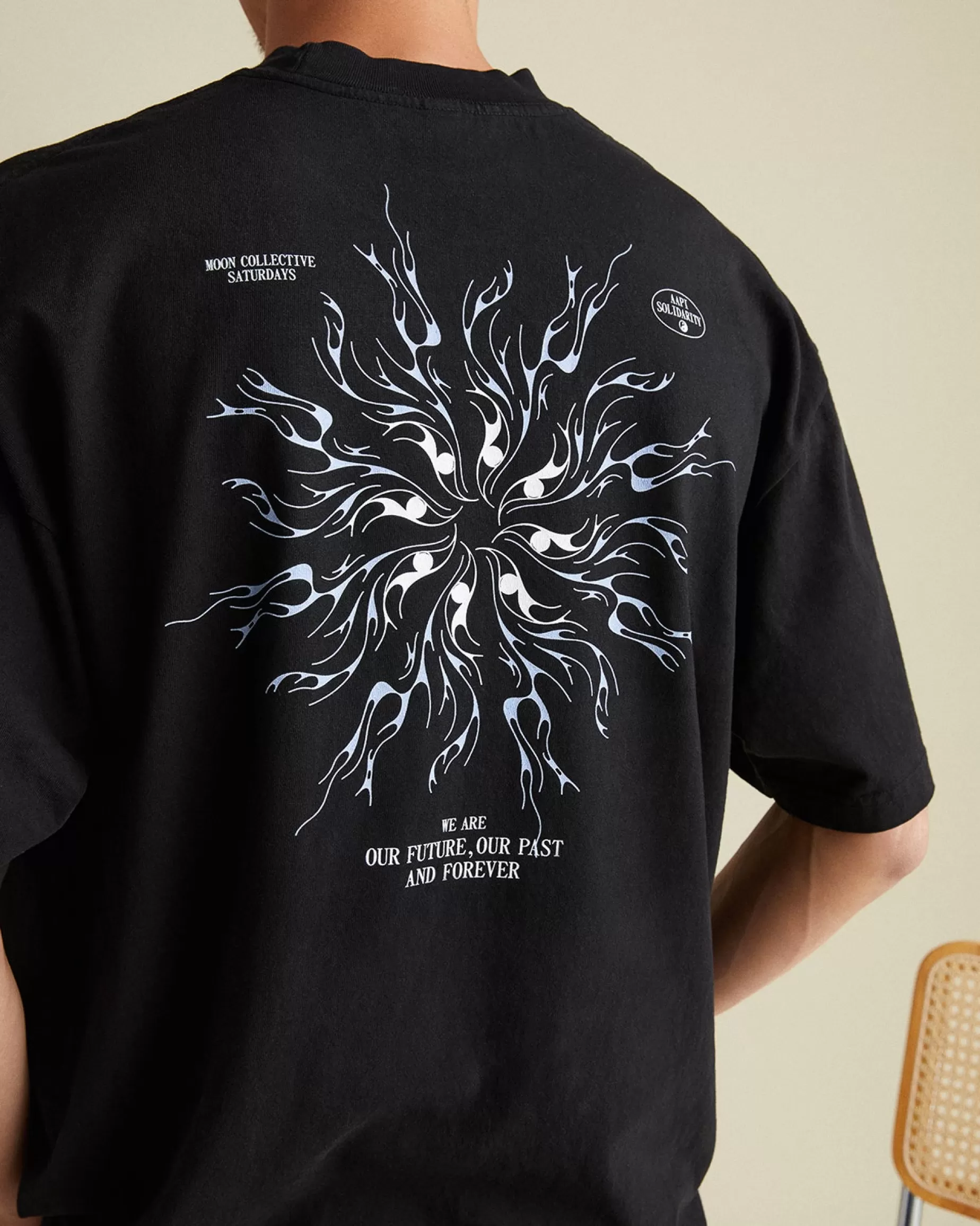 Men Saturdays NYC Snyc X Moon Collective Forever On Short Sleeve Tee